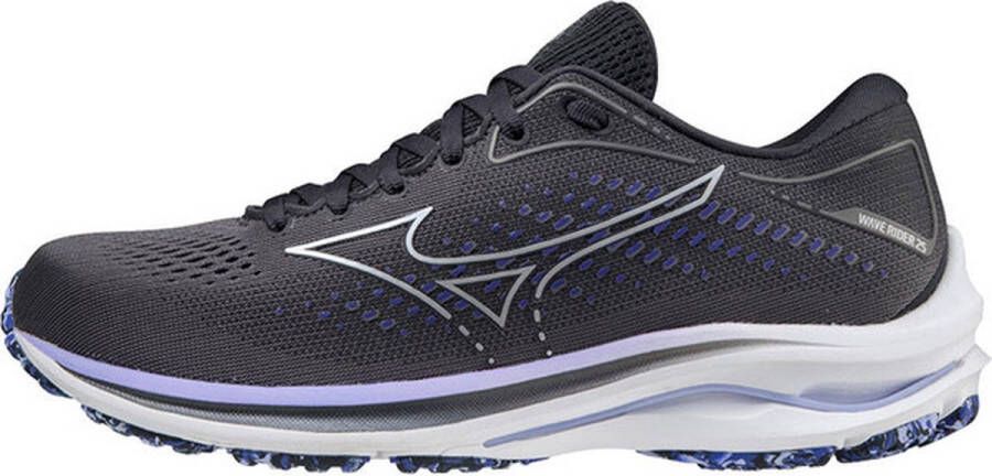 Mizuno Wave Rider 25 Dames Sportschoenen Hardlopen Weg grijs paars