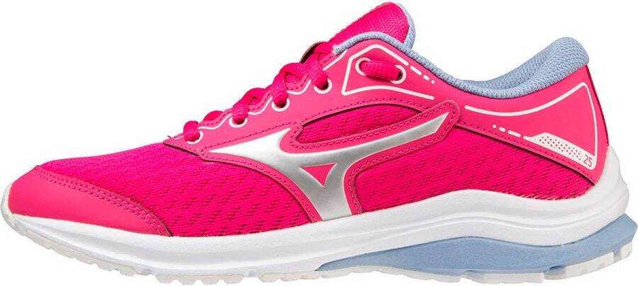 Mizuno Kid's Wave Rider 25 JR Runningschoenen roze