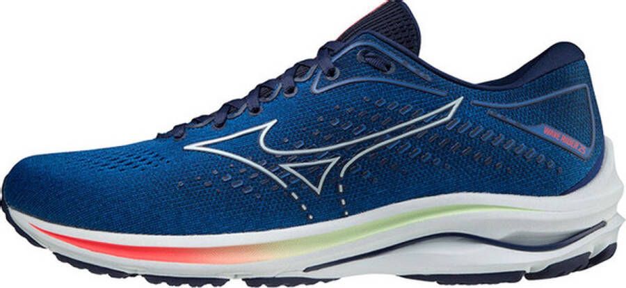 Mizuno Wave Rider 25 Men Sportschoenen blauw roze wit