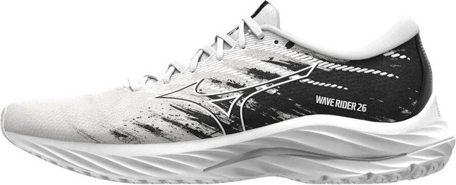 Mizuno Wave Rider 26 Hardloopschoenen White Black Heren