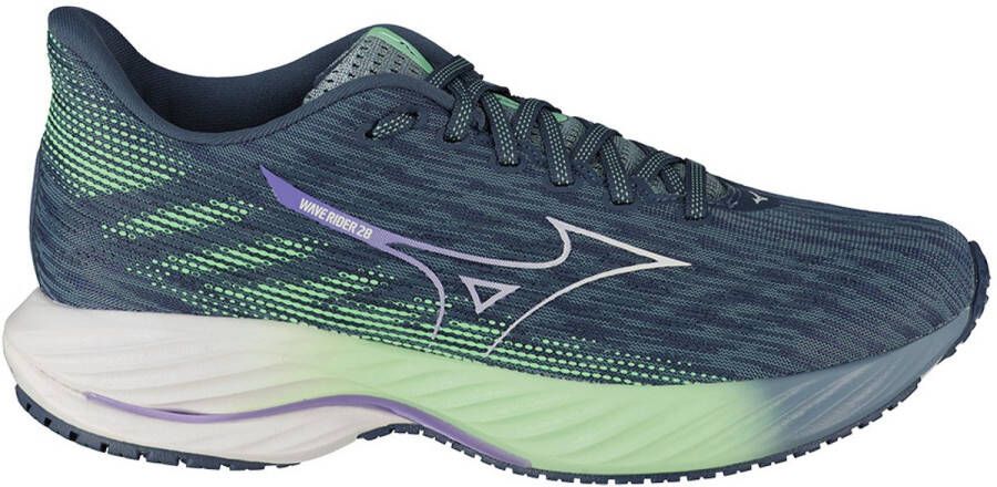 Mizuno Wave Rider 28 Hardloopschoenen Blauw Vrouw