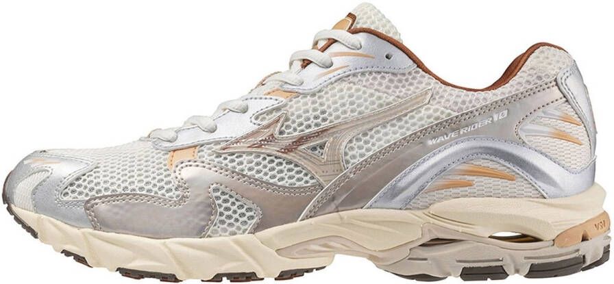 Mizuno Beige Veterschoenen Mesh Zilver Multicolor