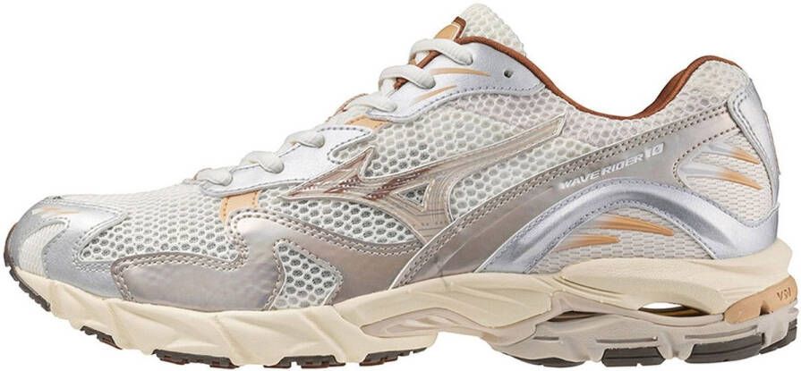 Mizuno Beige Veterschoenen Mesh Zilver Multicolor Heren