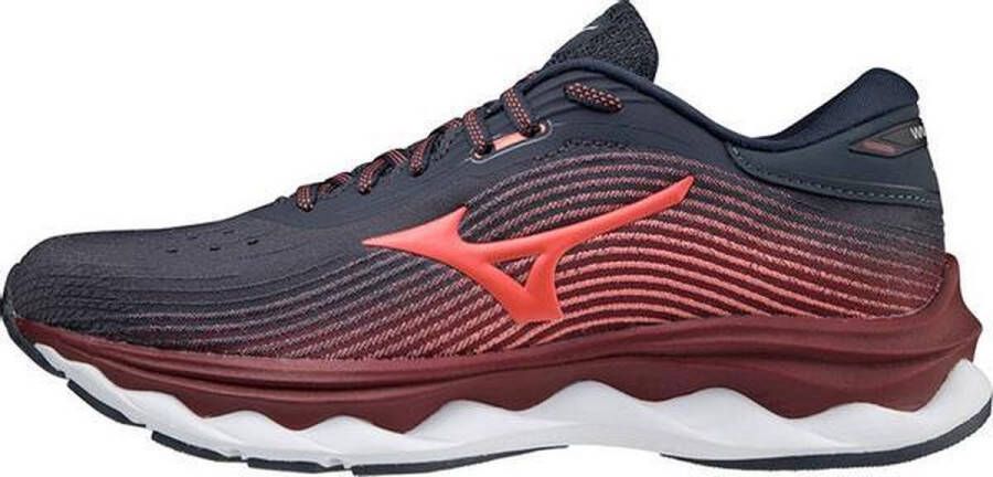 Mizuno Wave Sky 5 Dames Sportschoenen grijs roze