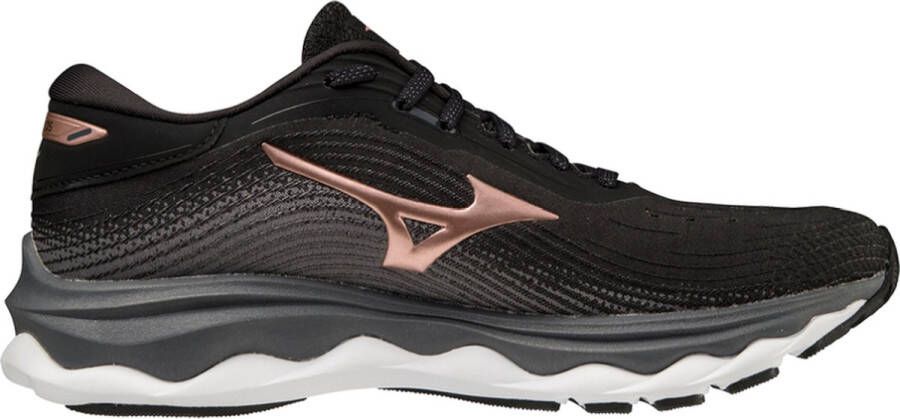 Mizuno Wave Sky 5 Dames Sportschoenen Hardlopen Weg zwart roze