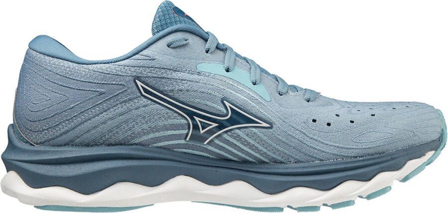 Mizuno Wave Sky 6 Dames Sportschoenen Hardlopen Weg Lichtblauw