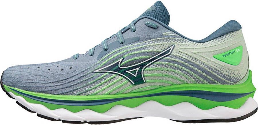 Mizuno Wave Sky 6 Hardloopschoenen Groen Man