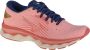 Mizuno Wave Sky 6 Hardloopschoenen Peach Bud Vaporous Gray Estate Blue Dames - Thumbnail 1