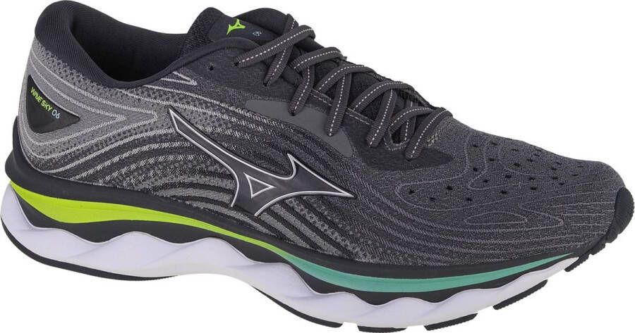 Mizuno Wave Sky 6 J1GC220204 Mannen Grijs Hardloopschoenen