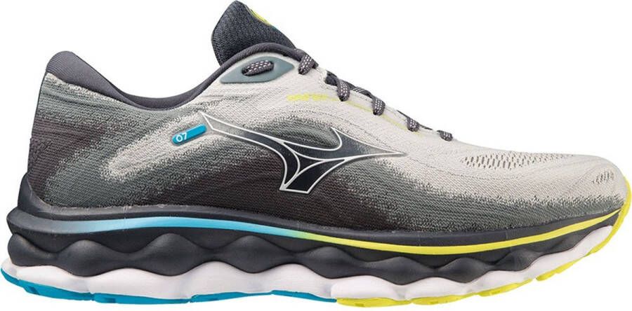 Mizuno Wave Sky 7 J1G Mannen Grijs Hardloopschoenen