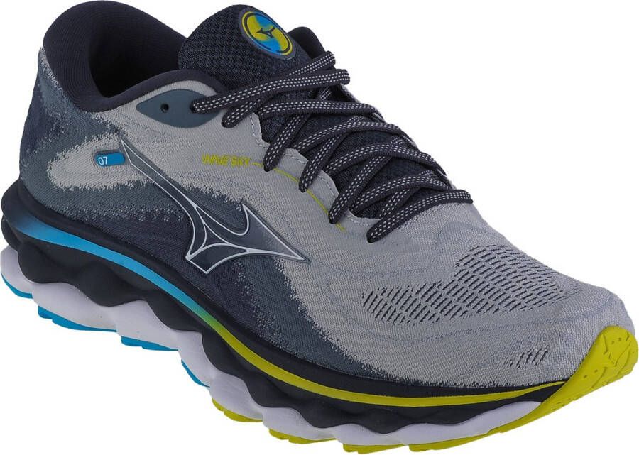 Mizuno Wave Sky 7 J1G Mannen Grijs Hardloopschoenen