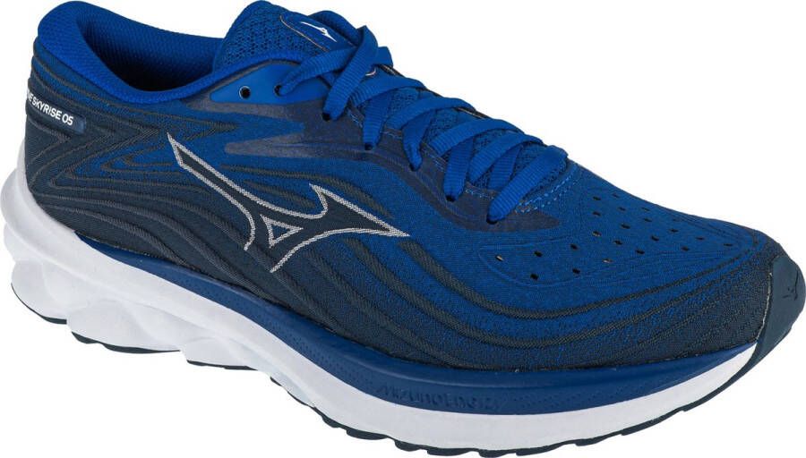 Mizuno Blauwe Sneakers met Paneel Mesh Ontwerp Blue Heren