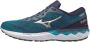 Mizuno Wave Skyrise Sportschoenen Mannen Blauw Grijs Wit - Thumbnail 1