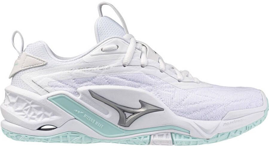 Mizuno Wave Stealth Neo 2 Indoor Sportschoenen Voor Dames Wit 1 2 Vrouw