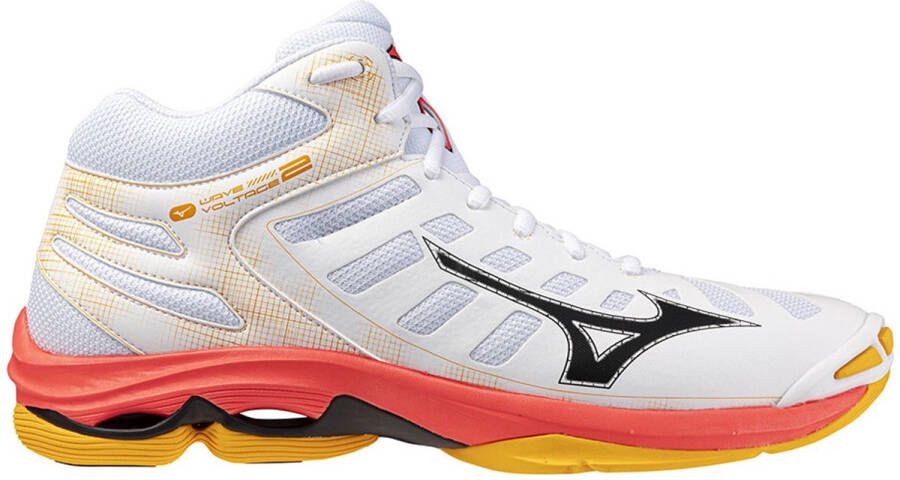 Mizuno Wave Voltage 2 Mid Indoor Sportschoenen Wit 1 2