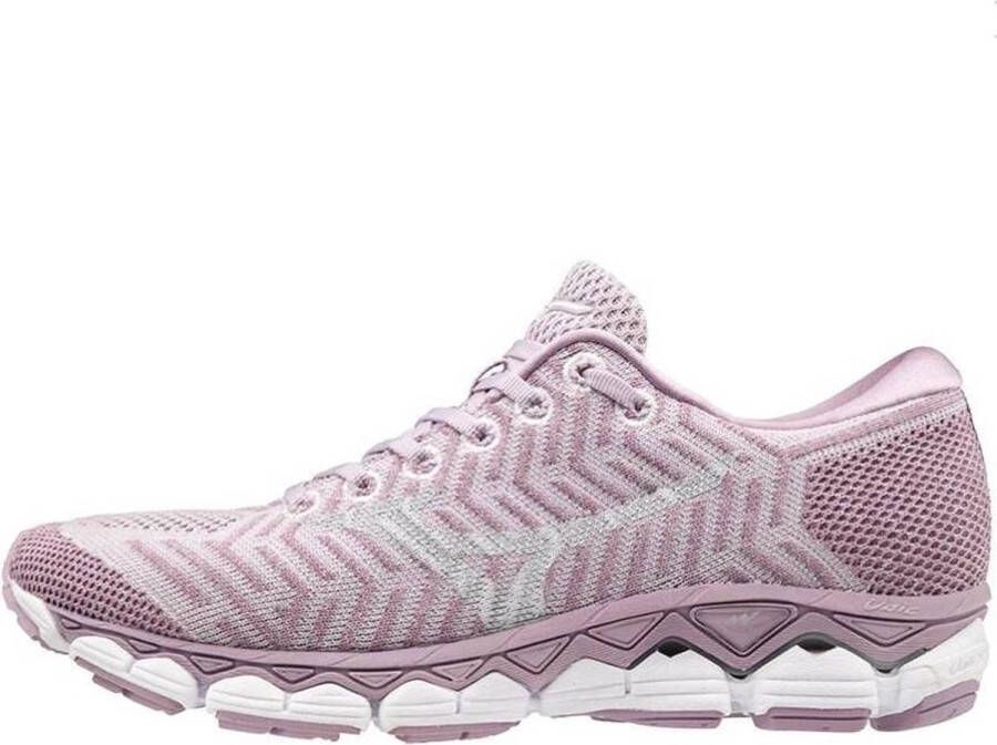 Mizuno Waveknit S1 lila hardloopschoenen dames (J1GD182548)