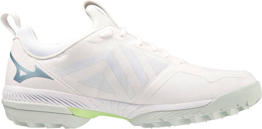 Mizuno Wave Panthera(U) White gridge patinagreen Hockey Hockeyschoenen Veld