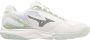 Mizuno Stealth Star 2 White PatinaGreen Zaalschoen Junior Hockeystick - Thumbnail 1