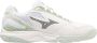 Mizuno Stealth Star 2 White PatinaGreen Zaalschoen Junior Hockeystick - Thumbnail 1