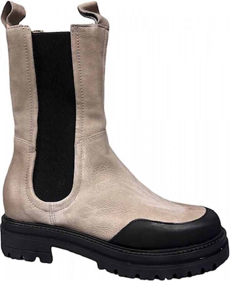 Mjus Damesschoenen Chelseaboots Taupe