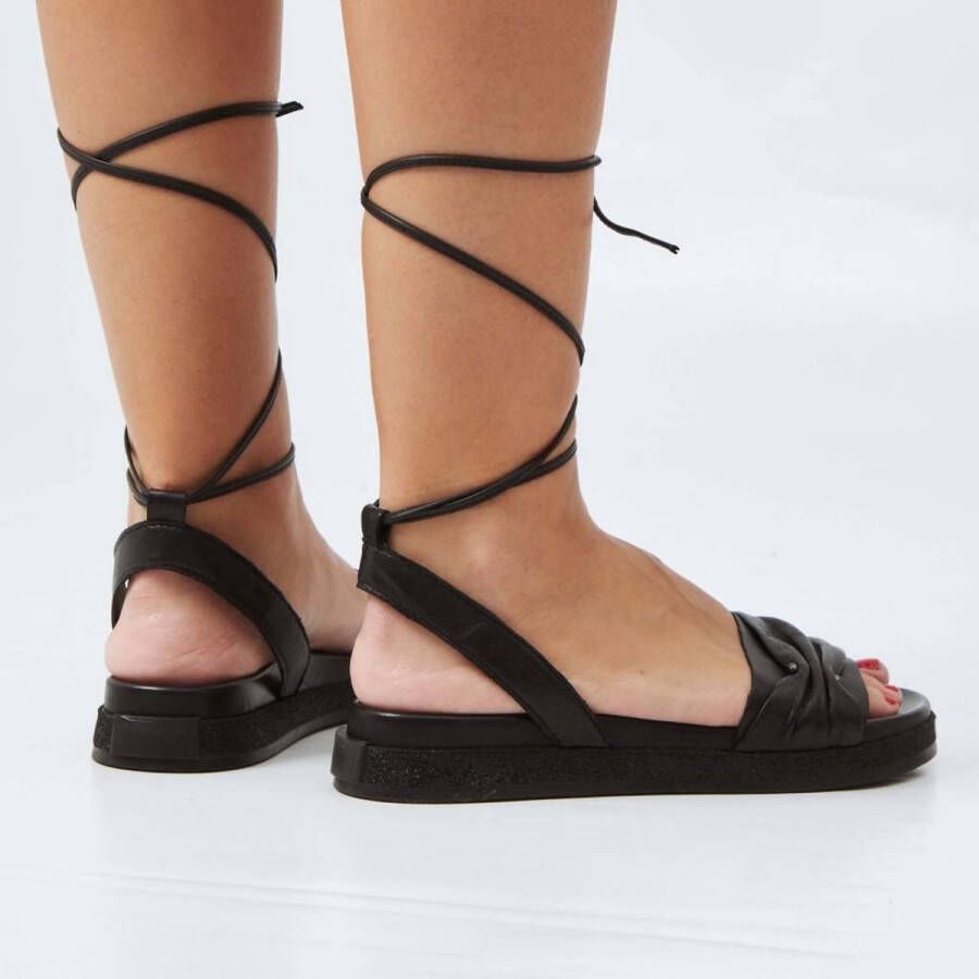 MJUS Flat Sandals Black Dames