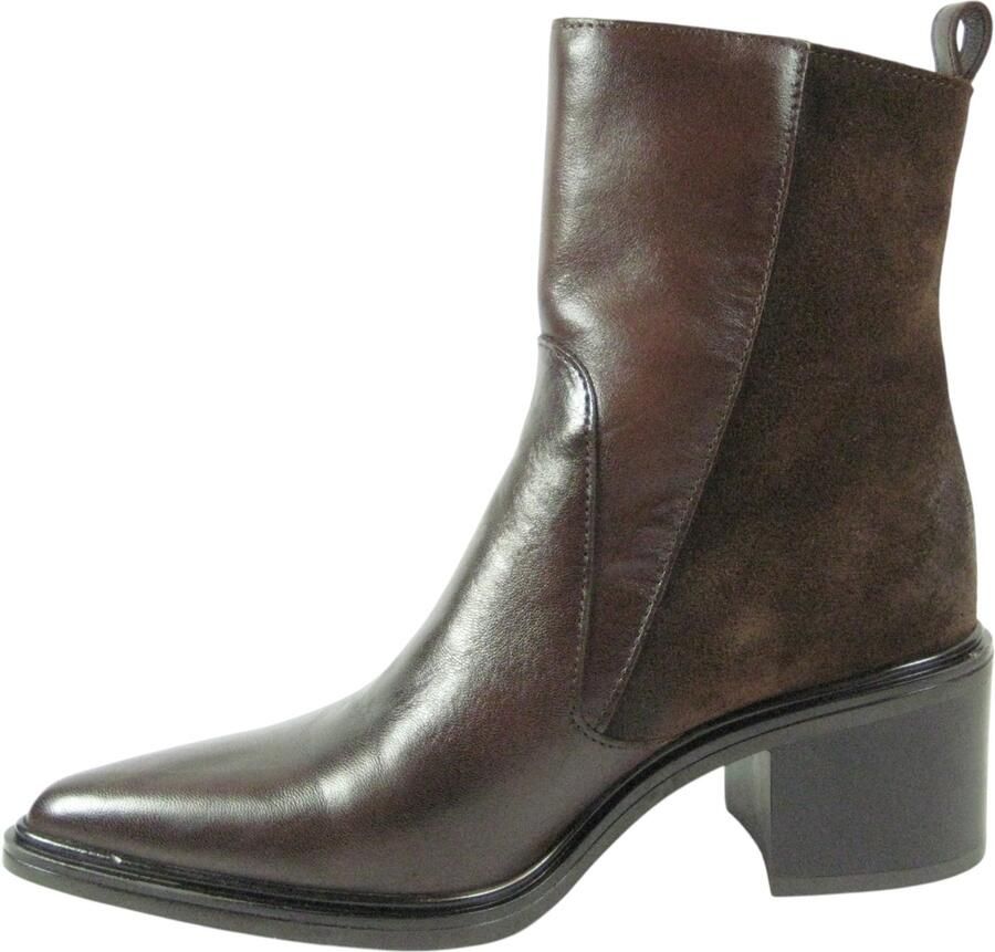 Mjus Dames enkellaars Artikel L39214-101-0001 Donkerbruin leer