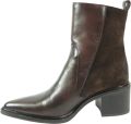 Mjus Dames enkellaars Artikel L39214-101-0001 Donkerbruin leer - Donkerbruin