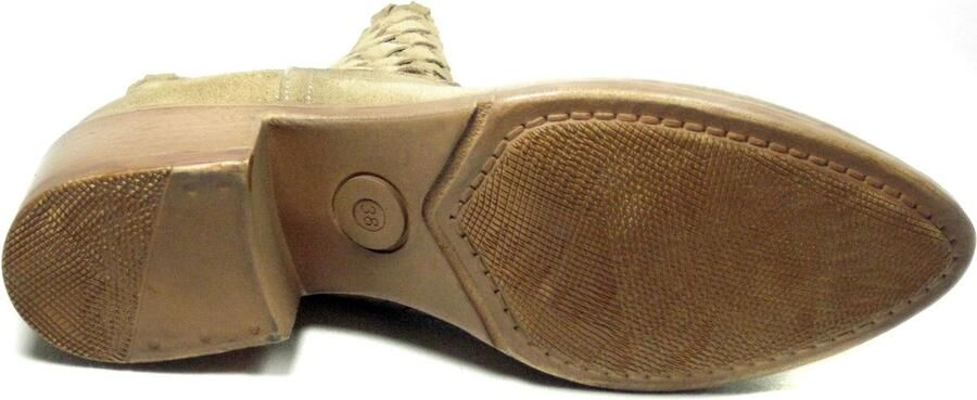 Mjus Enkellaars met vlecht L48213.401.6042 Taupe