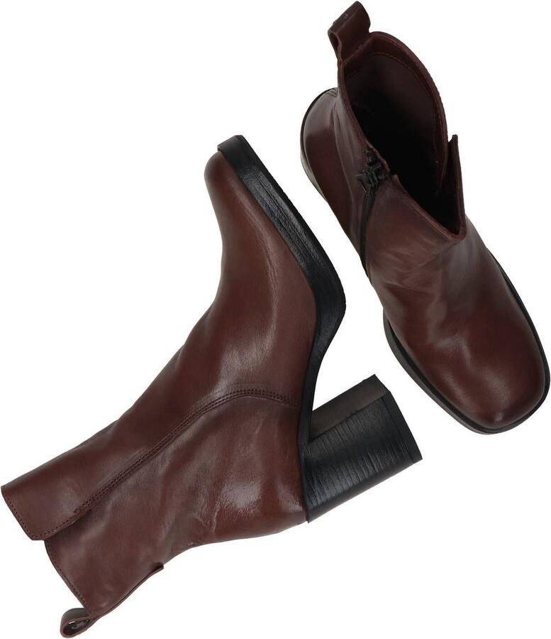 Mjus Enkellaarsjes Hak Enkellaarsjes Hak donkerbruin - Foto 7