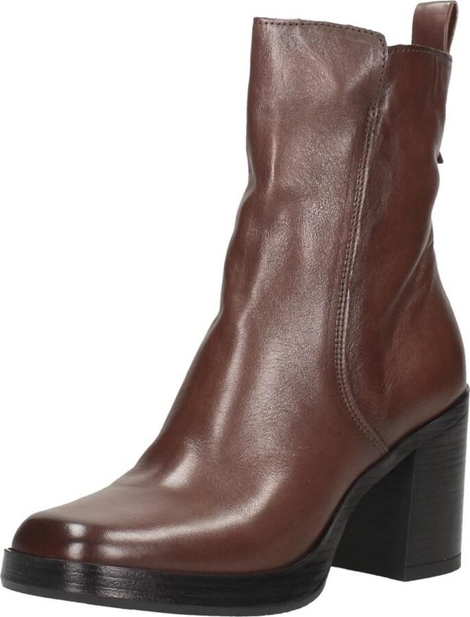 Mjus Enkellaarsjes Hak Enkellaarsjes Hak donkerbruin - Foto 8