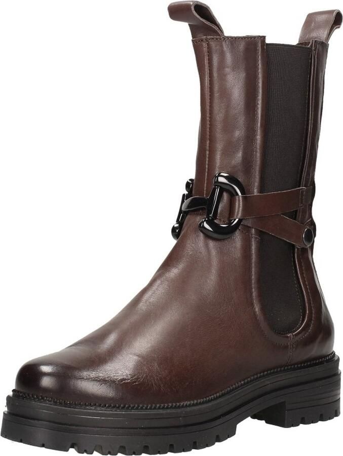 Mjus Enkellaarsjes Plat Enkellaarsjes Plat Donkerbruin - Foto 4