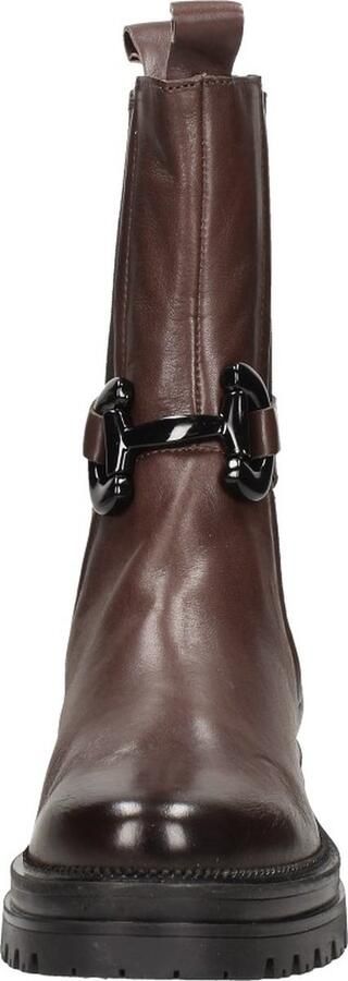 Mjus Enkellaarsjes Plat Enkellaarsjes Plat Donkerbruin - Foto 5