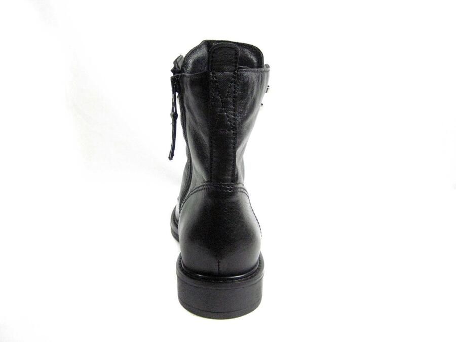 Mjus half hoge veterboot zwart T81208