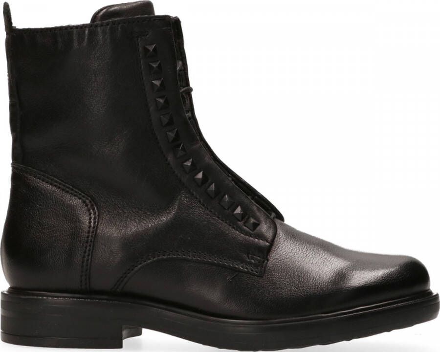 Mjus Foderpet leren veterboots zwart - Foto 4