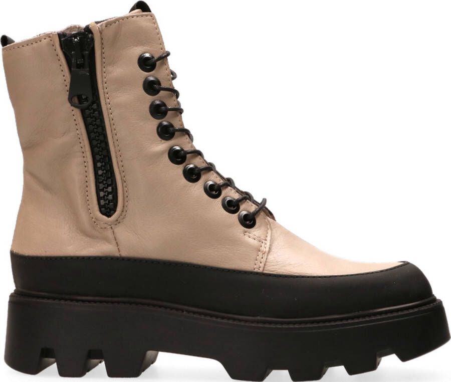 Mjus Veterschoenen Hoog Veterschoenen Hoog gebroken wit