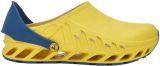 Scholl EVOFLEX Tpr -U Yellow Navy Blue Unisex Clogs Yellow Navy Blue - Geel