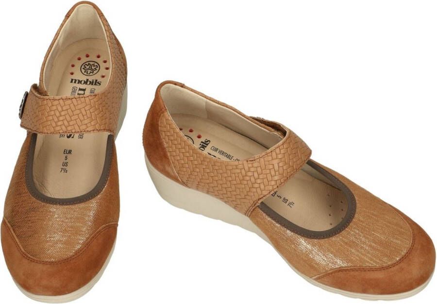 Mobils Ergonomic Mobils Ergonomi Dames cogna caramel ballerina's & mocassins