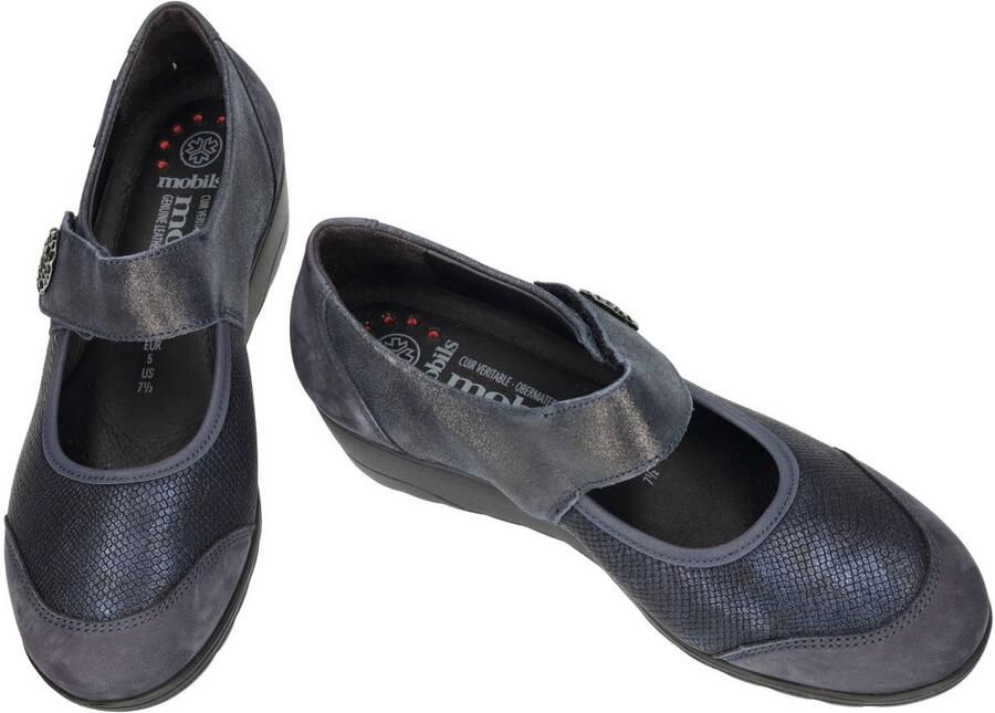 Mobils Ergonomic Mobils Ergonomi Dames blauw donker ballerina's & mocassins