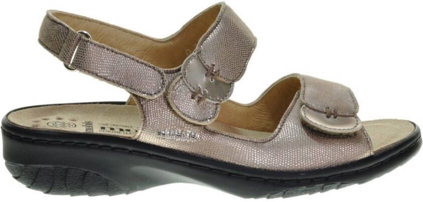 Mephisto Comfortabele leren sandaal Getha Topo Beige Dames
