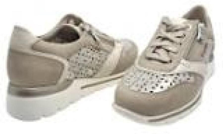 Mobils Ereen Perfo Sand Sneaker Brede Comfortschoen met Uitneembare Zool - Foto 3