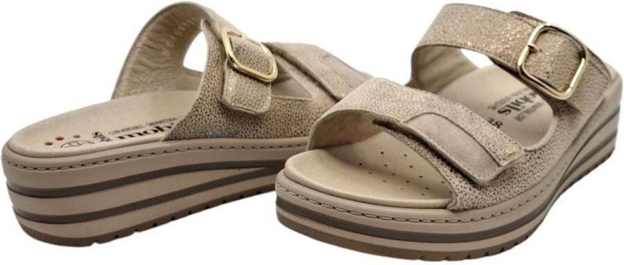 Mobils Randy Sand slipper voor steunzolen Herensandaal