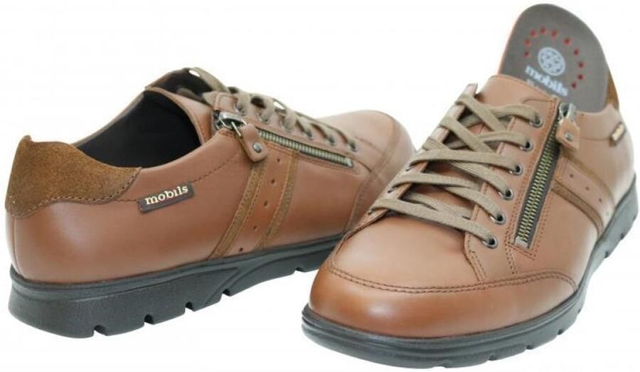 Mobils Veterschoenen kristof randy old velours chestnu