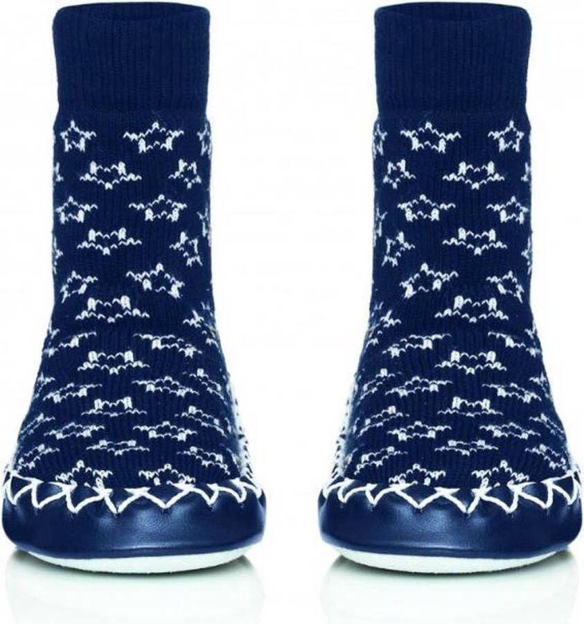 Moccis -gebreide-slofsokken-Midnight-Blues