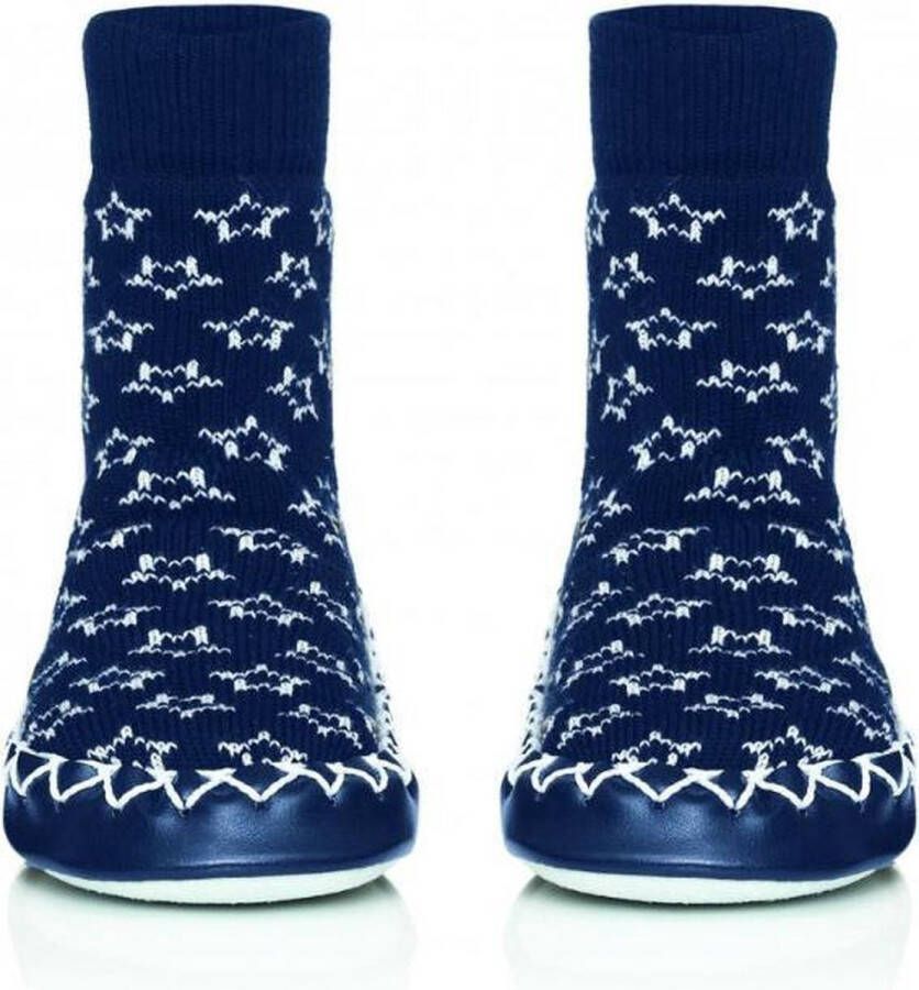 Moccis -gebreide-slofsokken-Midnight-Blues-maat