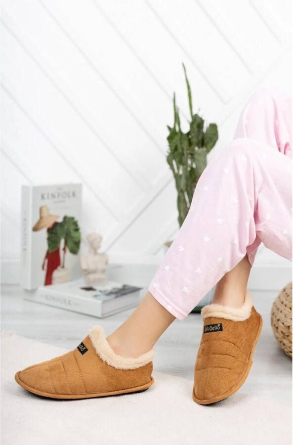 Moda frato Unisex Panduf Huisschoenen Huislaarzen Wollen Laarzen Antislipbasis -Bruinen - Foto 4