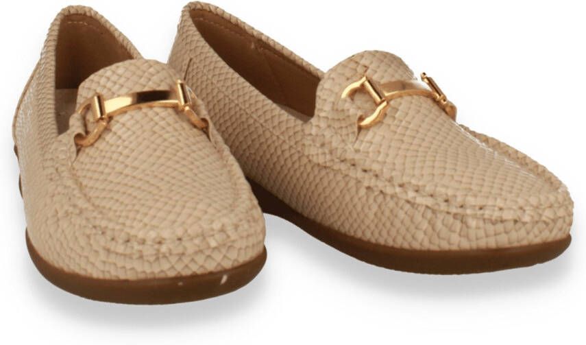 Mode-Mania Dames Mocassin Ecru BEIGE