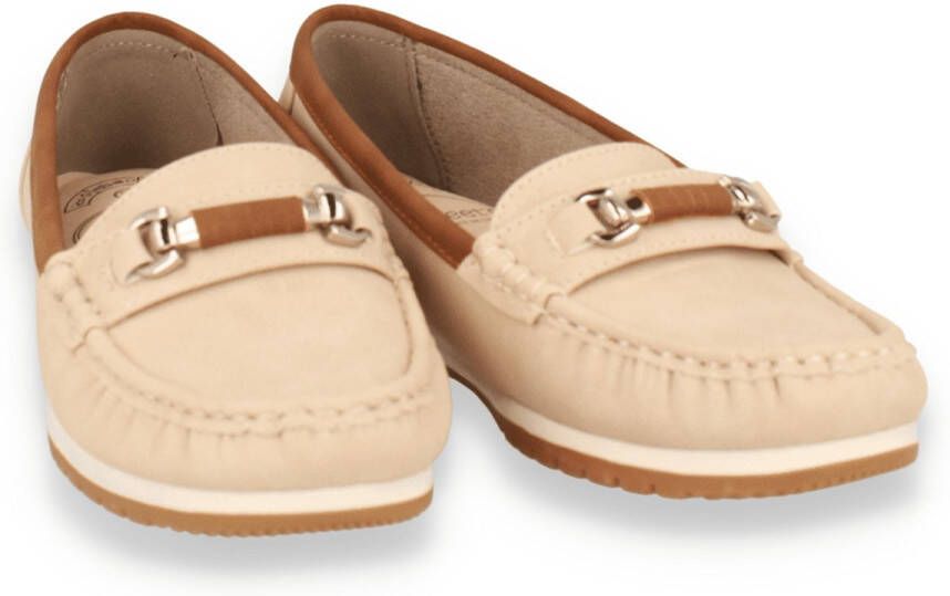 Mode-Mania Dames Mocassin Julietta Beige