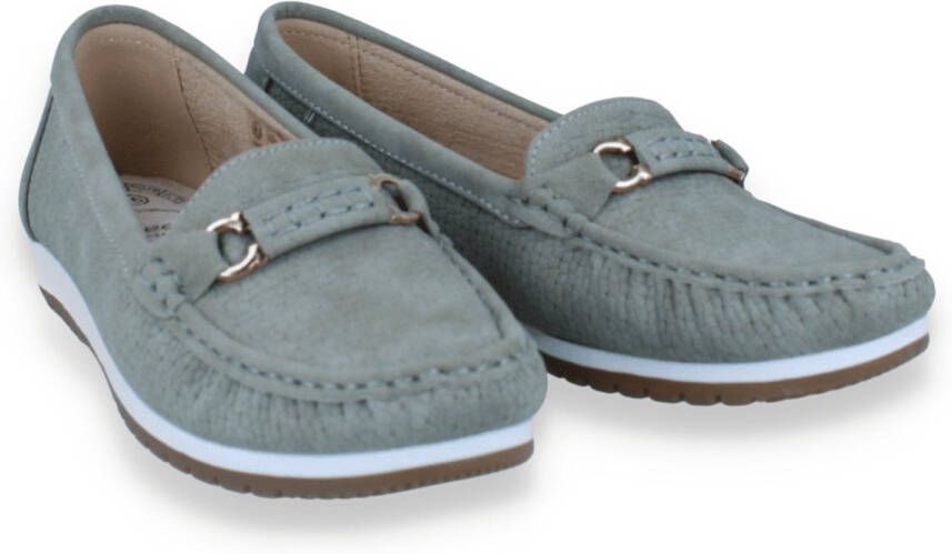 Mode-Mania Dames Mocassin Kaki