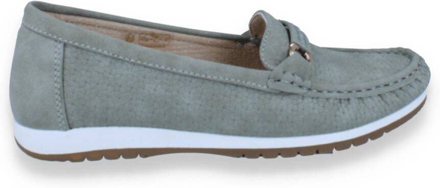 Mode-Mania Dames Mocassin Kaki