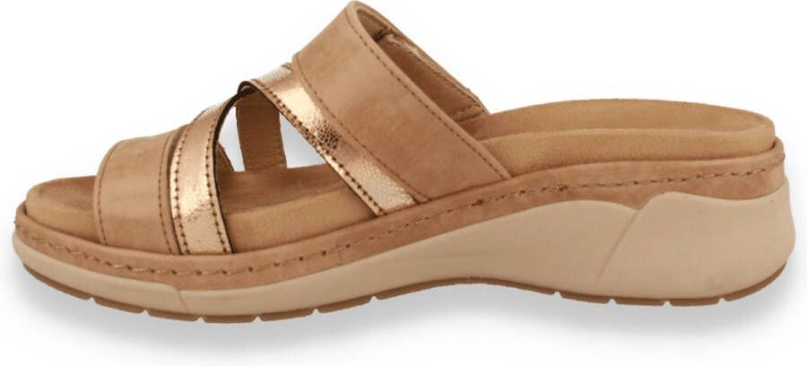 Mode-Mania Dames Slipper Beige ROSE